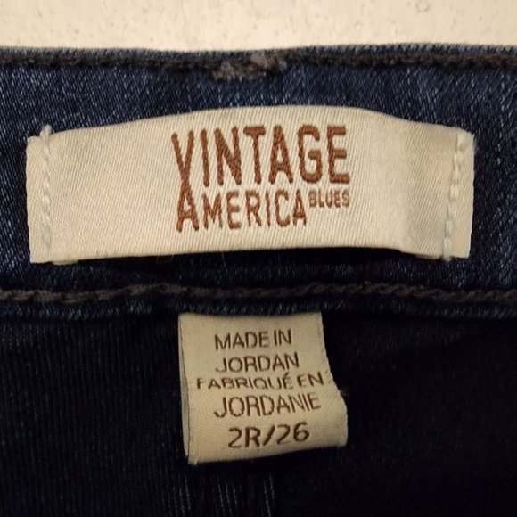 America Blues vintage, size 2Rx26, womens Jeans Dark Blue - Picture 4 of 9